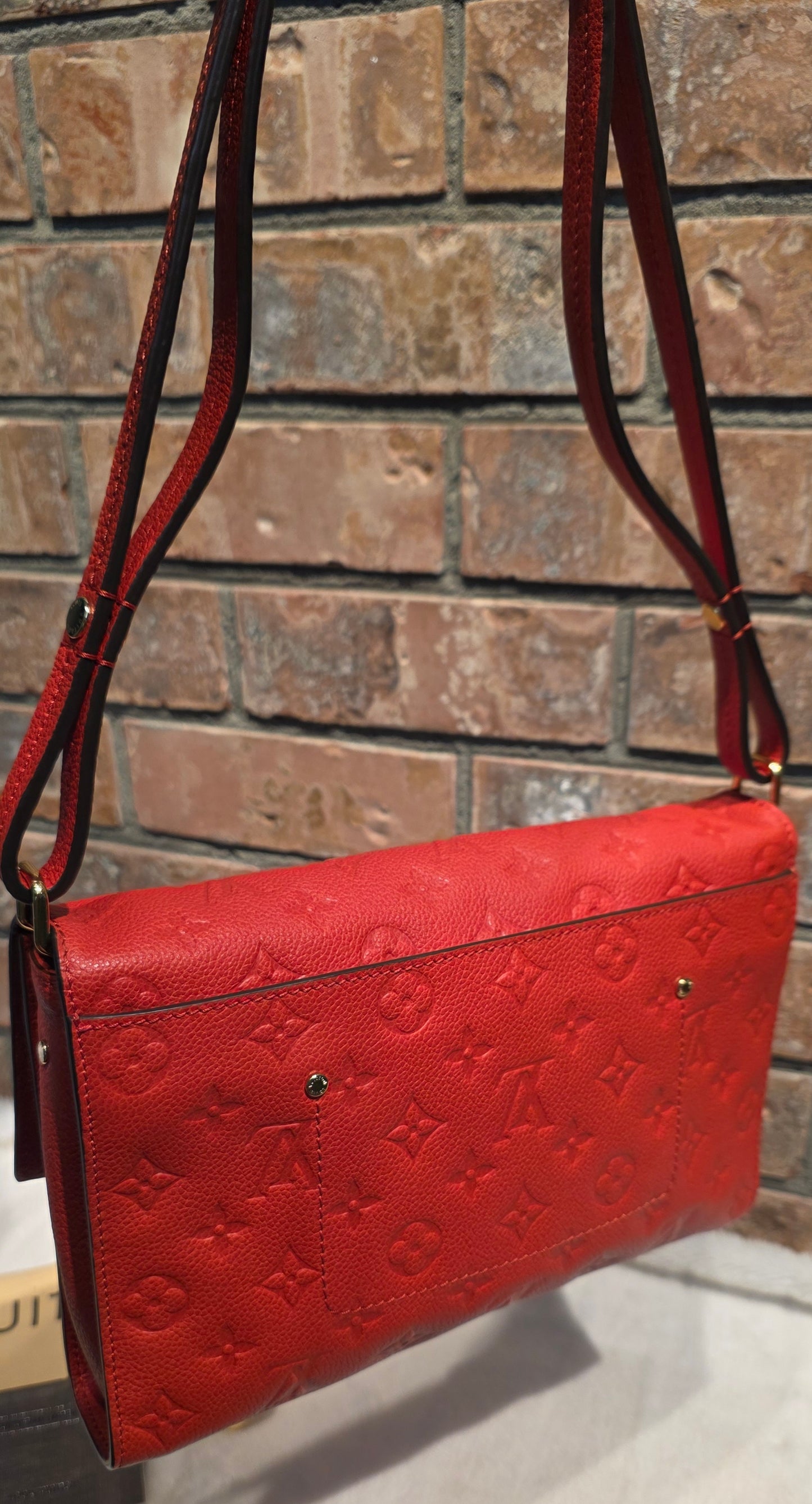 Authentic Louis Vuitton Fascinante Empreinte Red