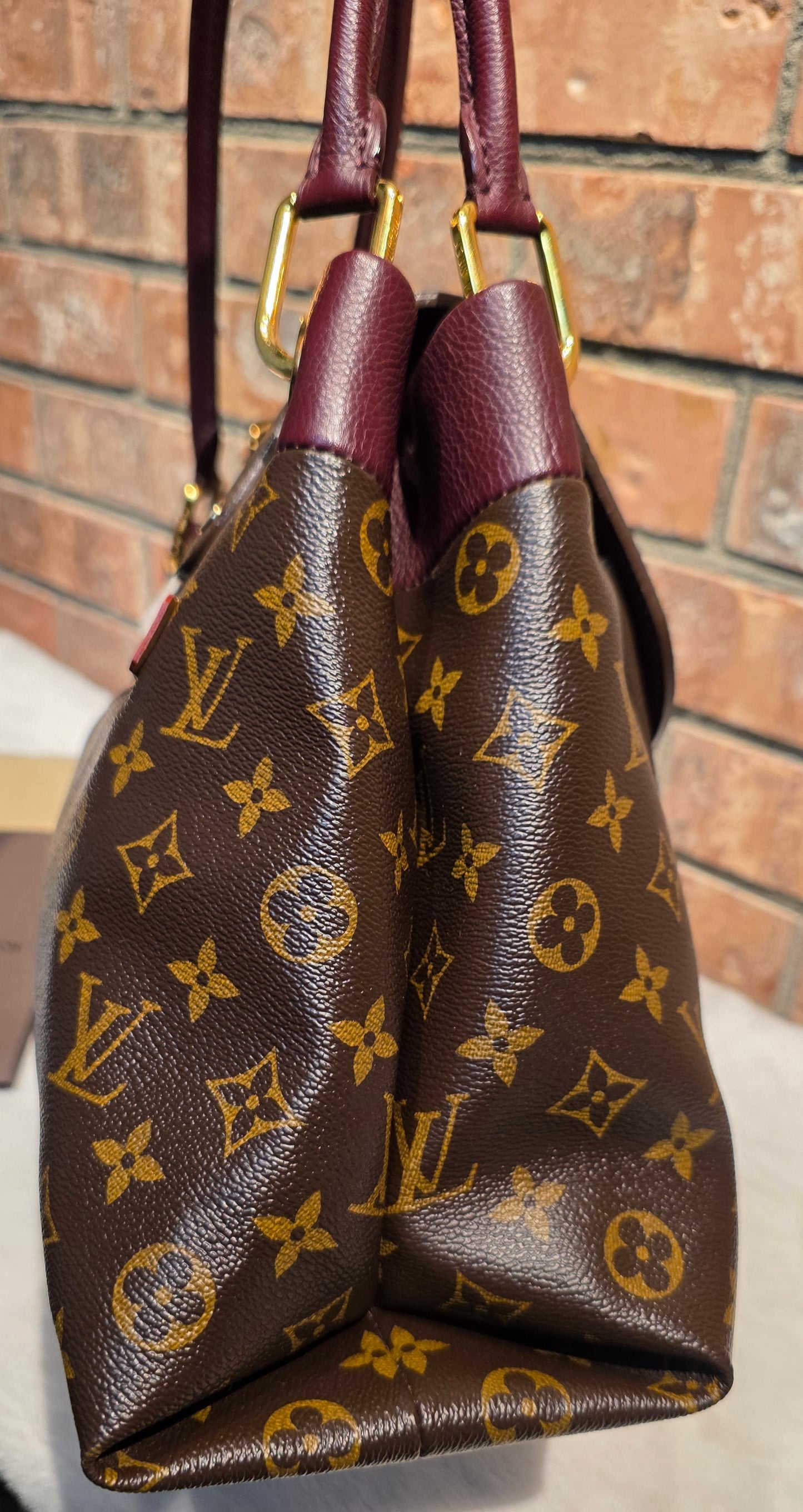Authentic Louis Vuitton Olympe Monogram Bordeaux