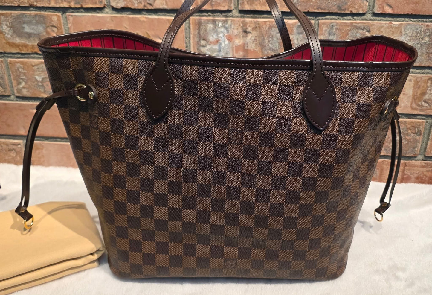 Authentic Louis Vuitton Neverfull MM Damier Ebene