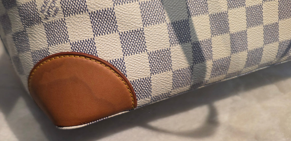 Authentic Louis Vuitton Hampstead MM Damier Azur