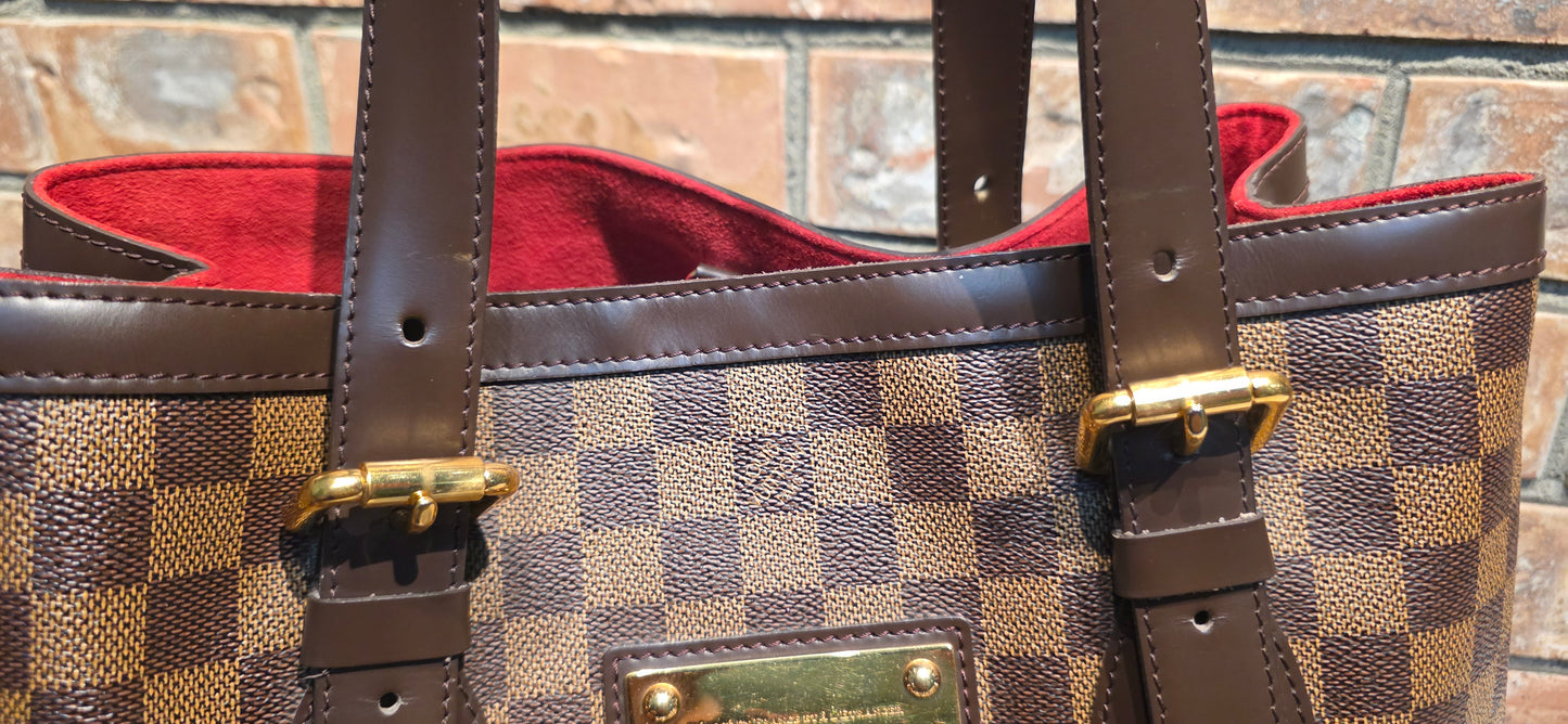 Authentic Louis Vuitton Hampstead MM Damier Ebene