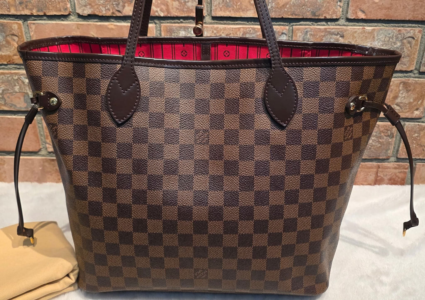Authentic Louis Vuitton Neverfull MM Damier Ebene