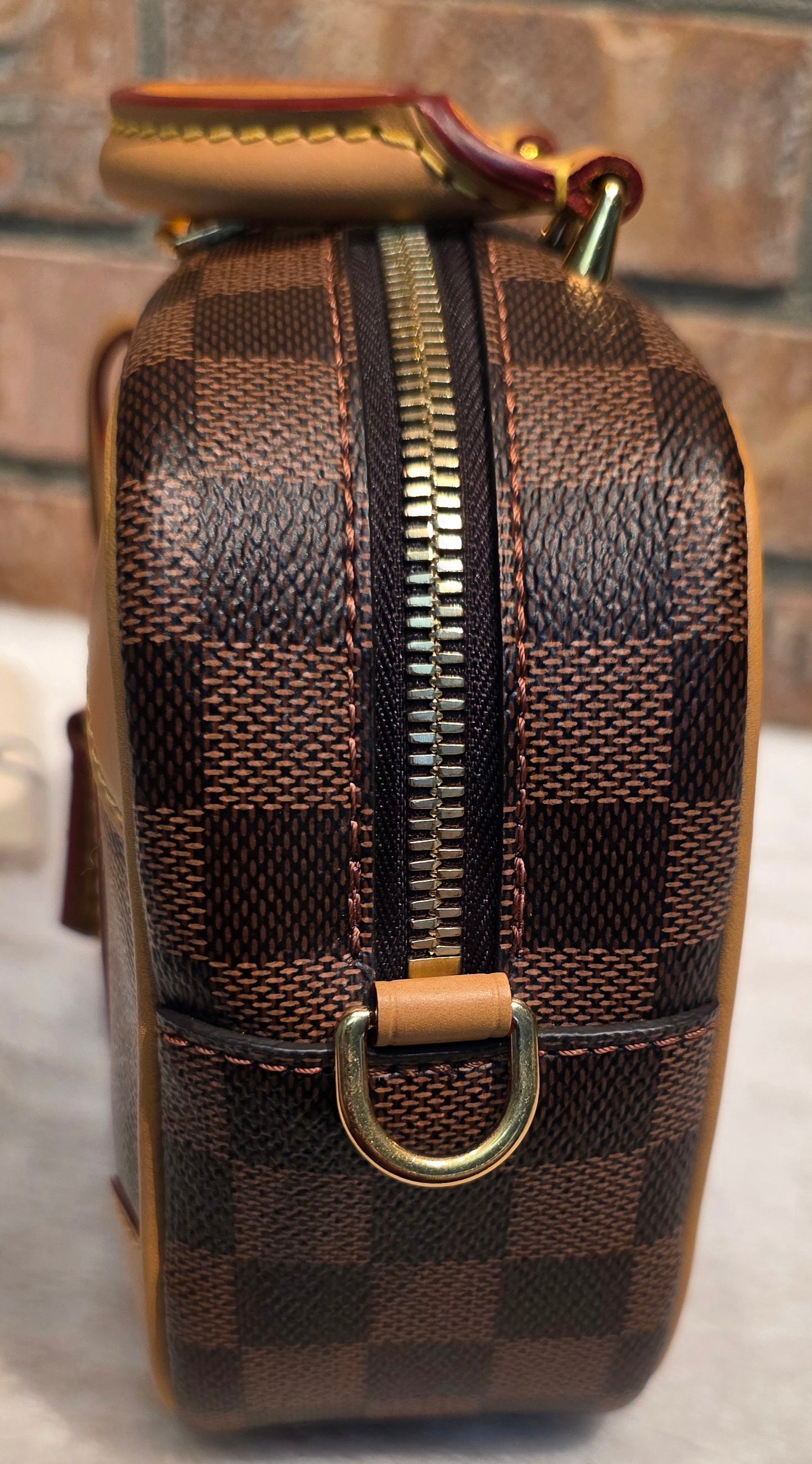 Authentic Louis Vuitton Valisette Souple BB Damier Ebene