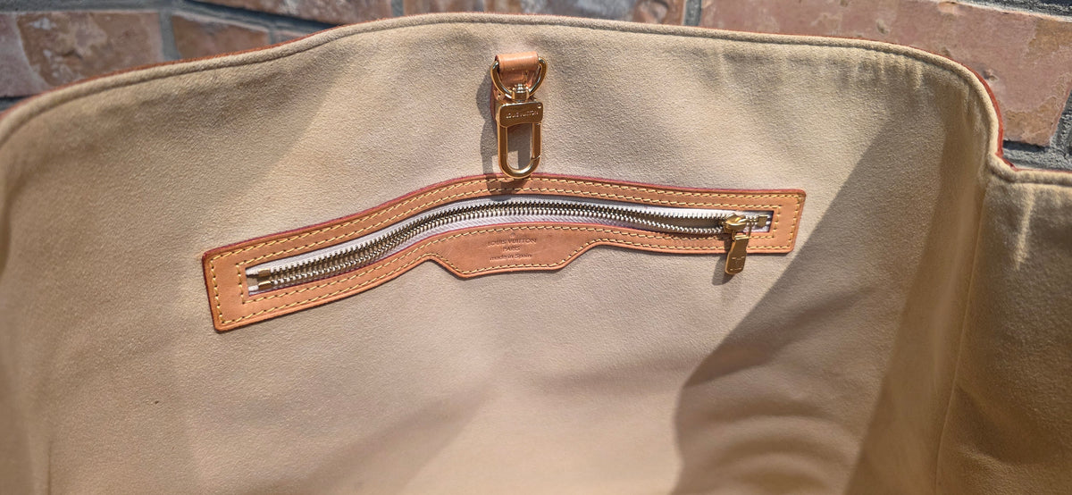 Authentic Louis Vuitton Hampstead MM Damier Azur