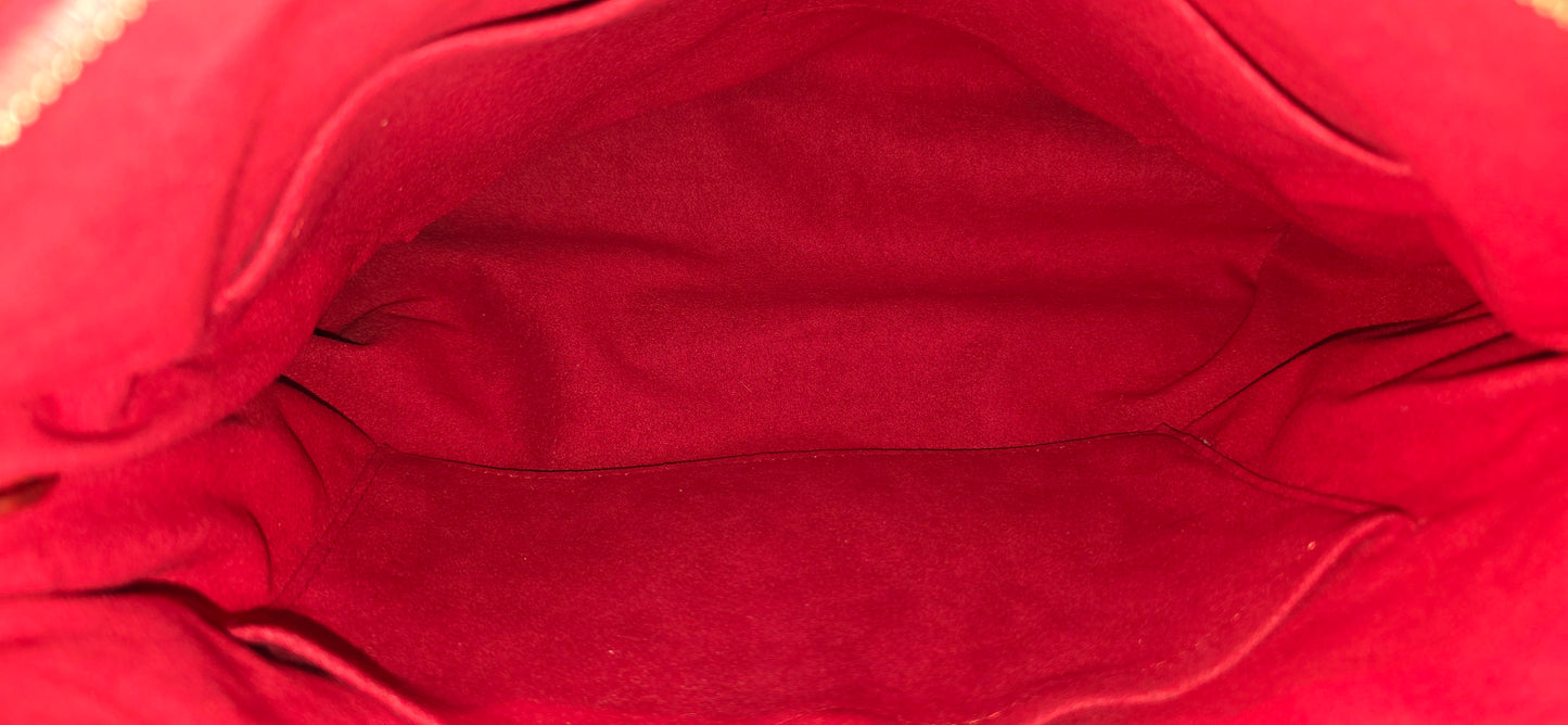 Authentic Louis Vuitton Pallas MM Red