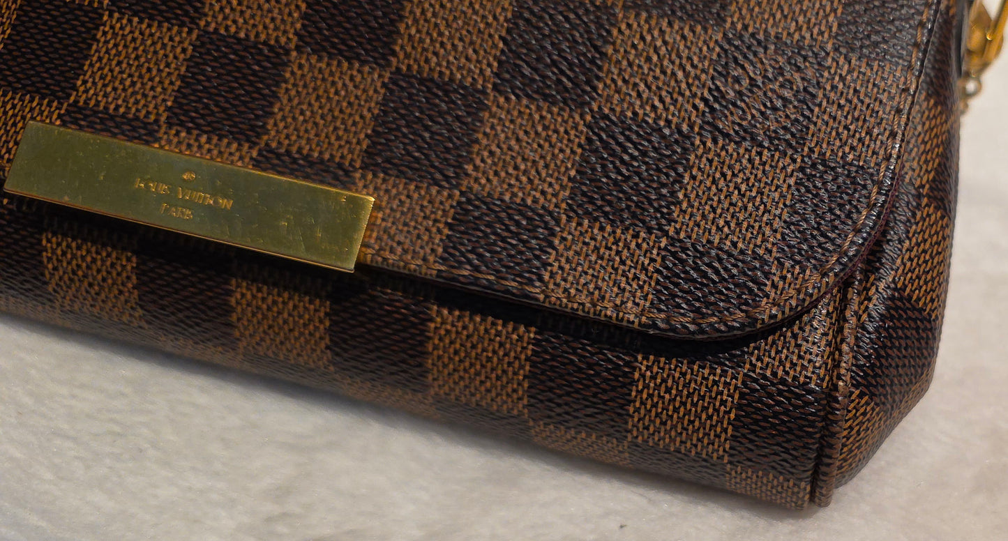 Authentic Louis Vuitton Favorite PM Damier Ebene