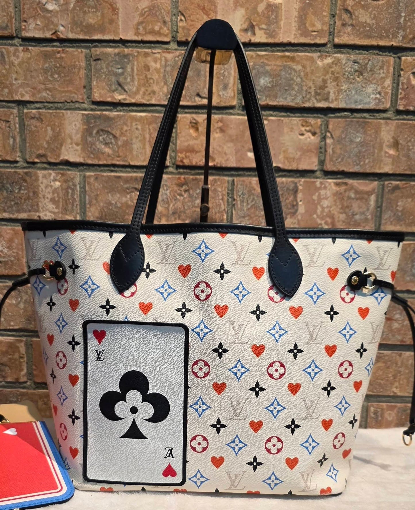 Authentic Louis Vuitton Neverfull MM with Pouch Game On Collection