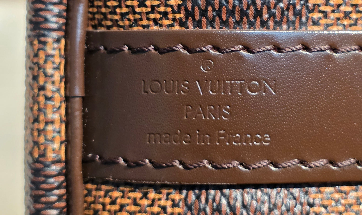 Authentic Louis Vuitton Speedy Bandouliere 30 Damier Ebene