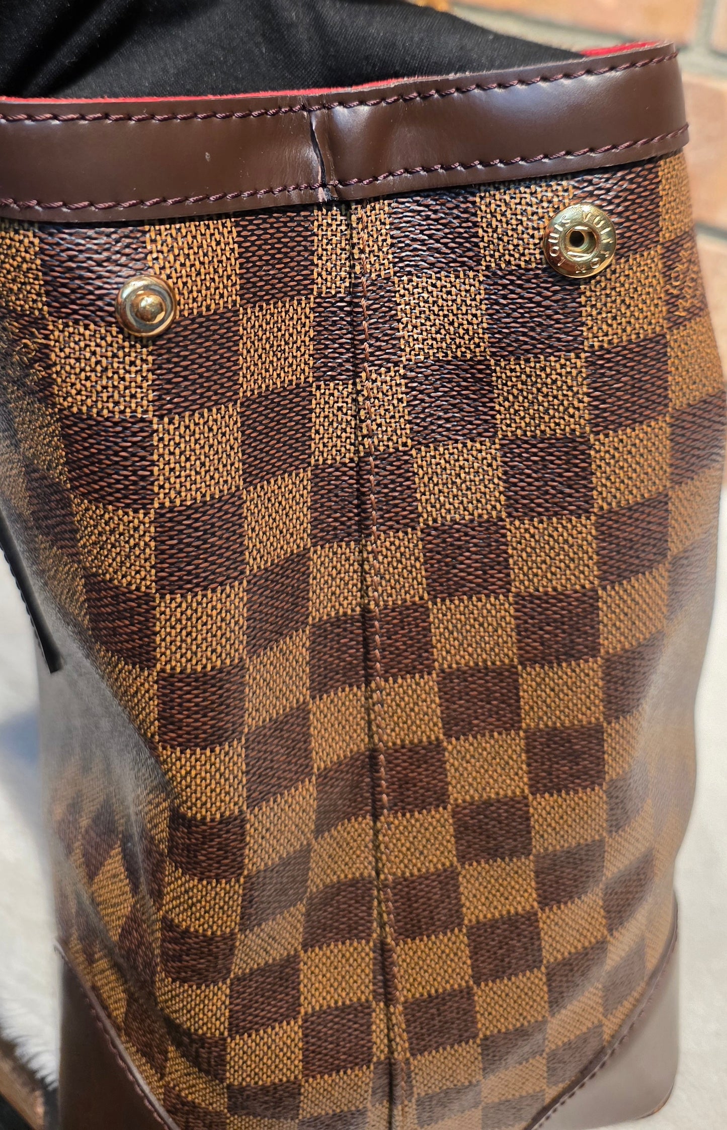 Authentic Louis Vuitton Hampstead MM Damier Ebene