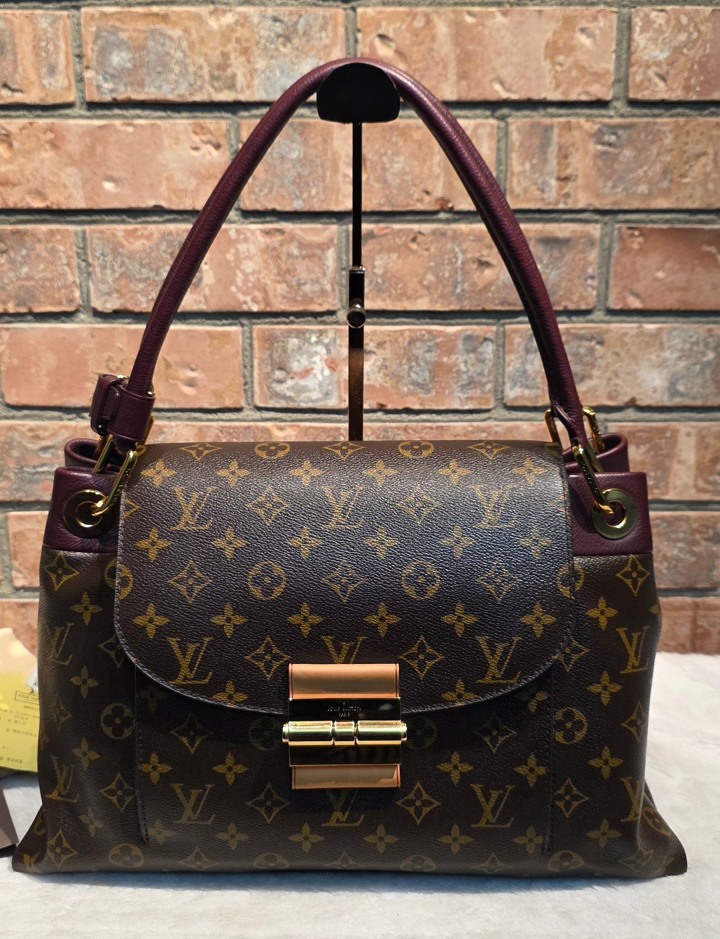 Authentic Louis Vuitton Olympe Monogram Bordeaux