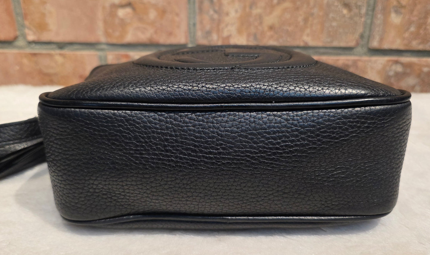 Authentic Gucci Soho Disco Crossbody Black