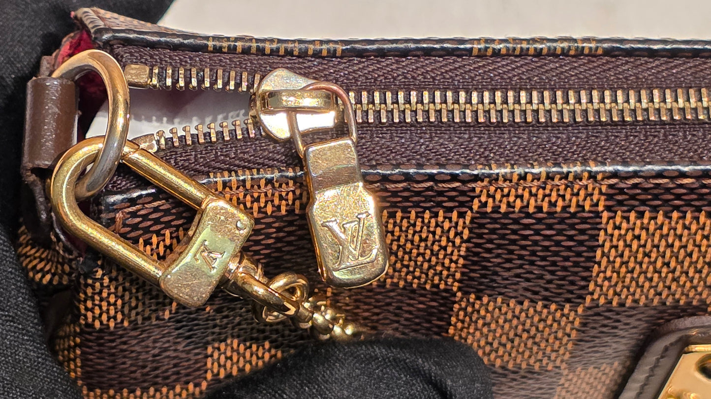 Authentic Louis Vuitton Eva Damier Ebene Crossbody