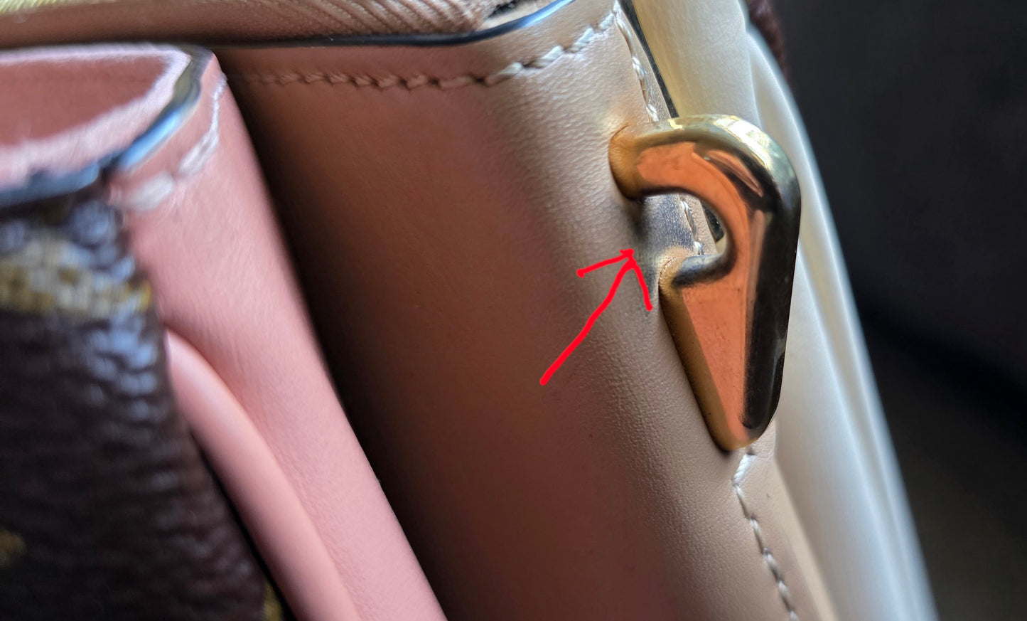 Authentic Louis Vuitton Millefeuille Sesame Peche Tote