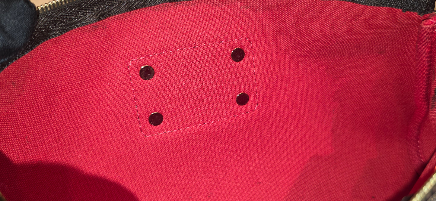 Authentic Louis Vuitton Eva Damier Ebene Crossbody