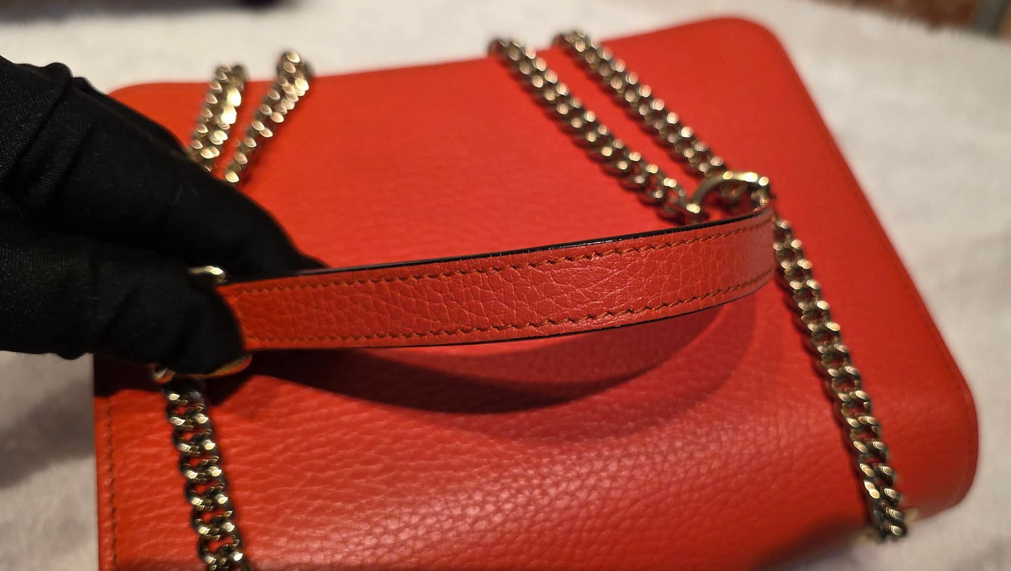Authentic Gucci GG Interlocking Crossbody in Orange