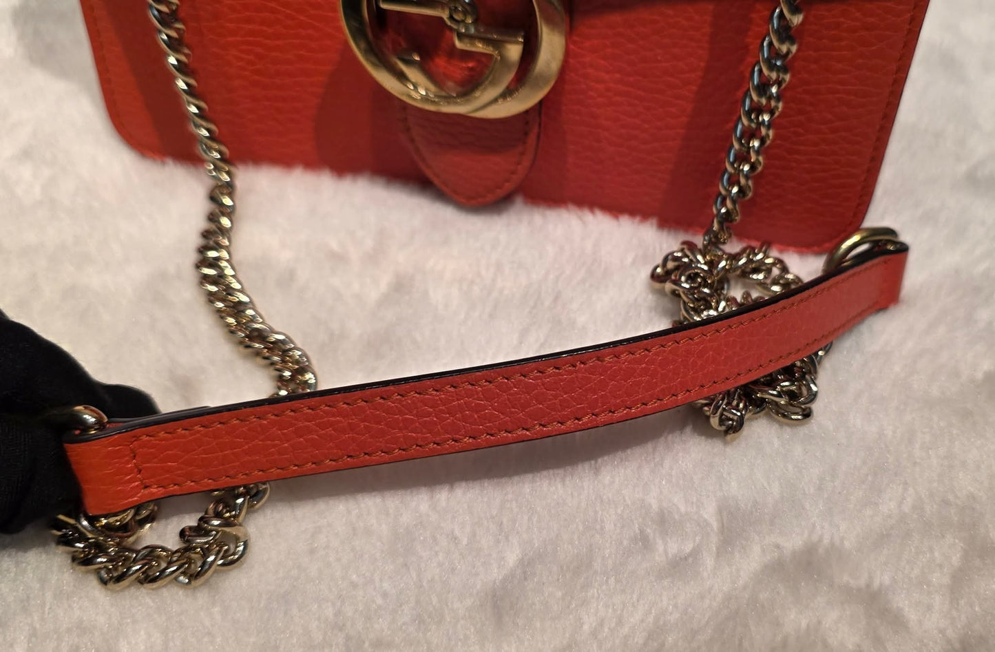 Authentic Gucci GG Interlocking Crossbody in Orange