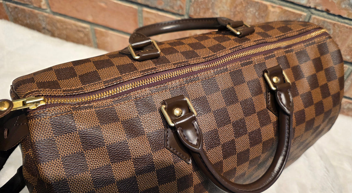 Authentic Louis Vuitton Speedy 35 Damier Ebene