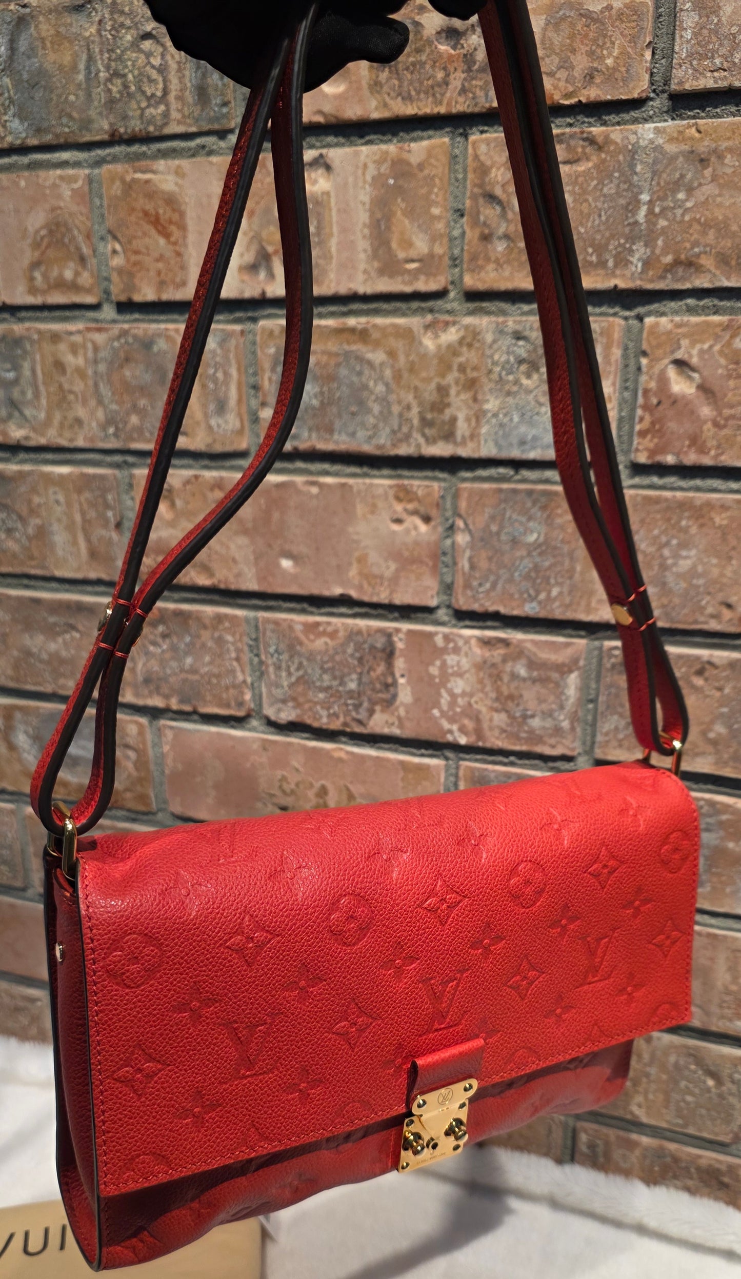 Authentic Louis Vuitton Fascinante Empreinte Red