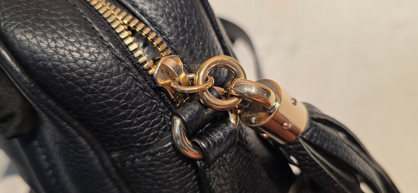 Authentic Gucci Disco Soho Crossbody Black