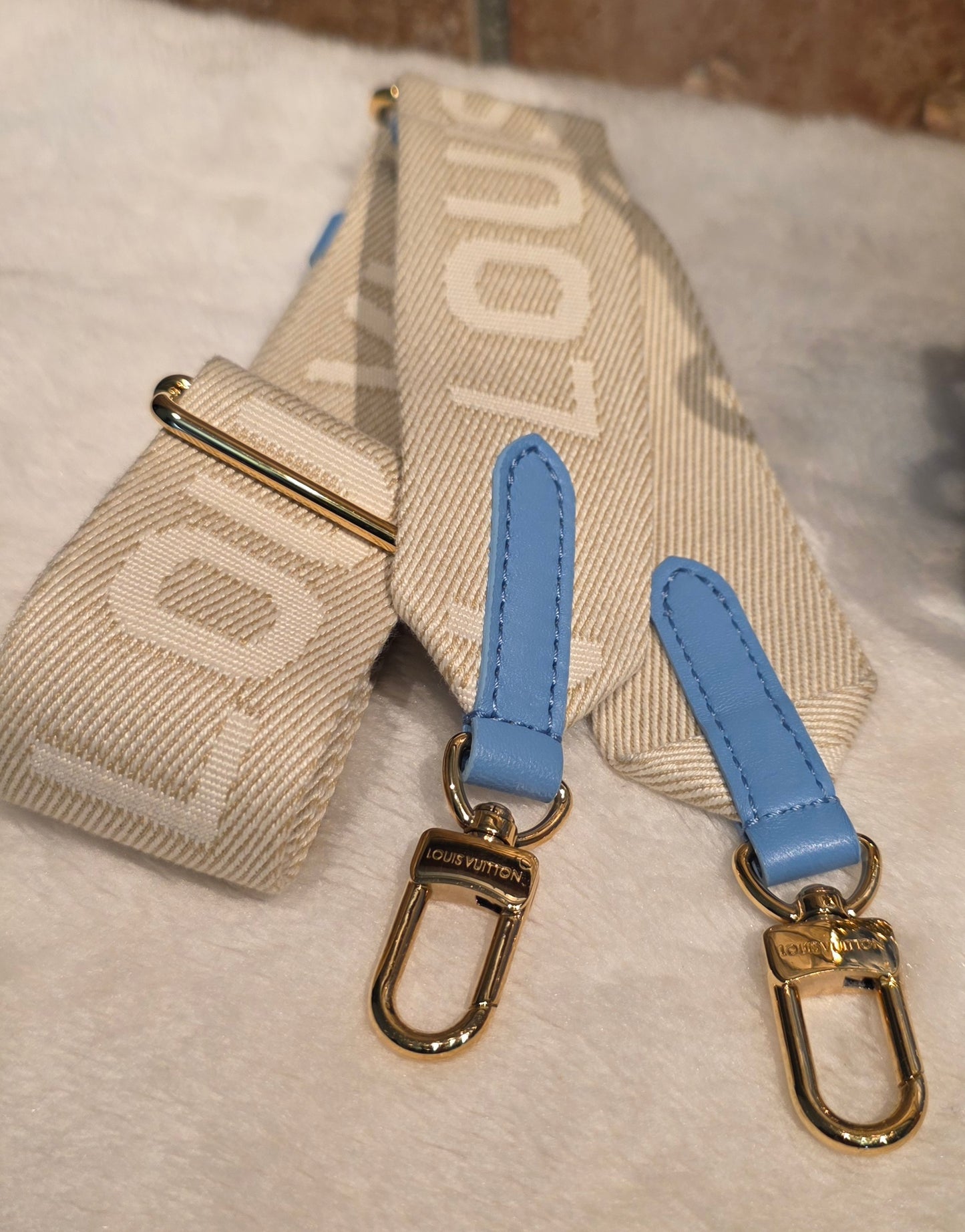 Authentic Louis Vuitton Coussin MM Embossed Monogram in Bleuet