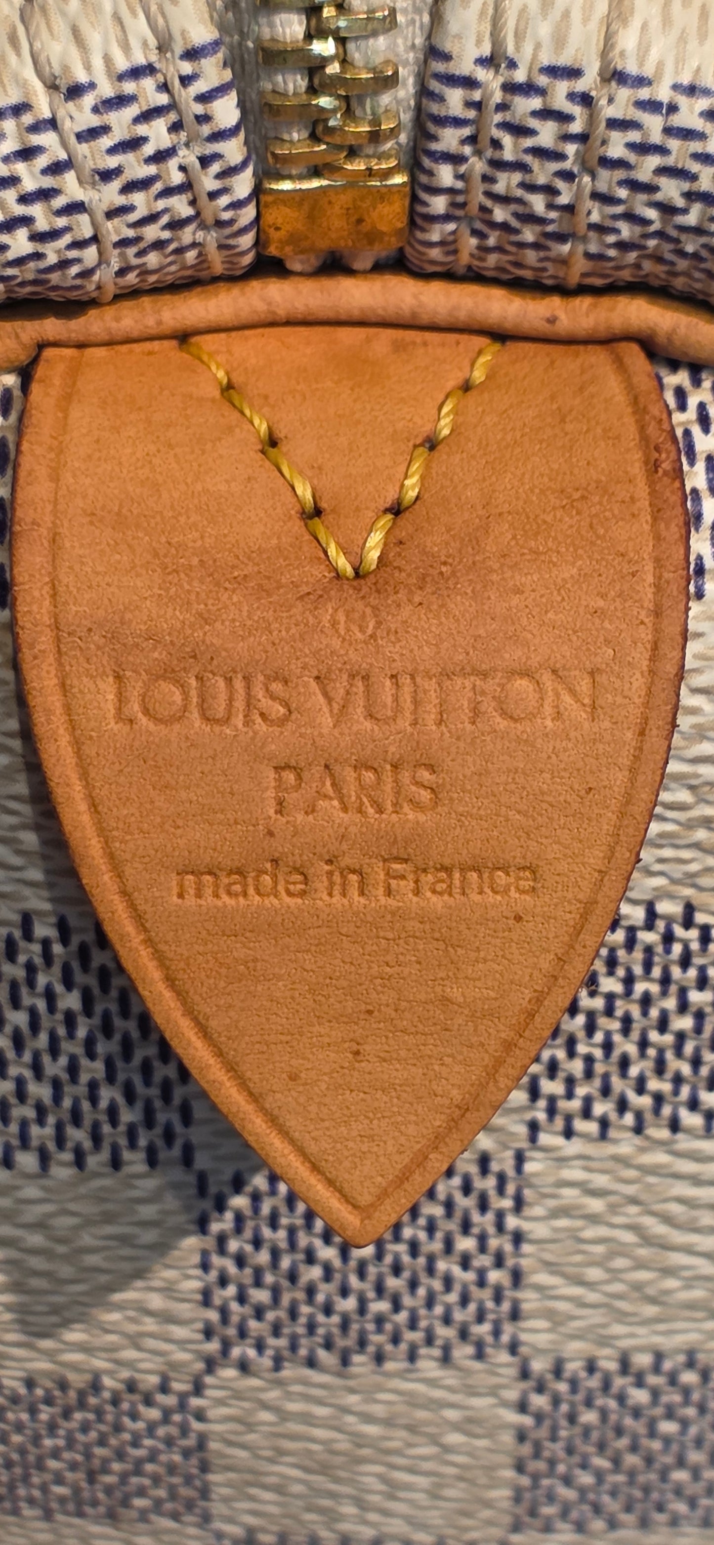 Authentic Louis Vuitton Speedy 30 Damier Azur