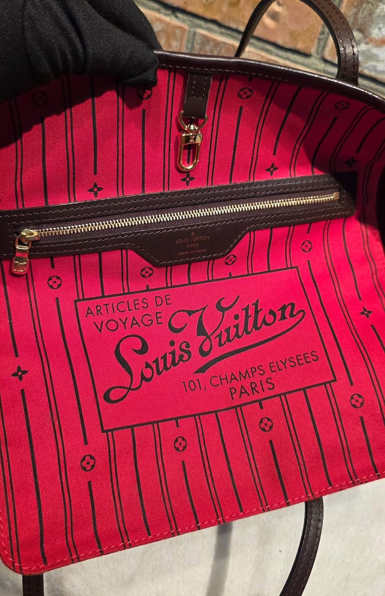 Authentic Louis Vuitton Neverfull MM Damier Ebene