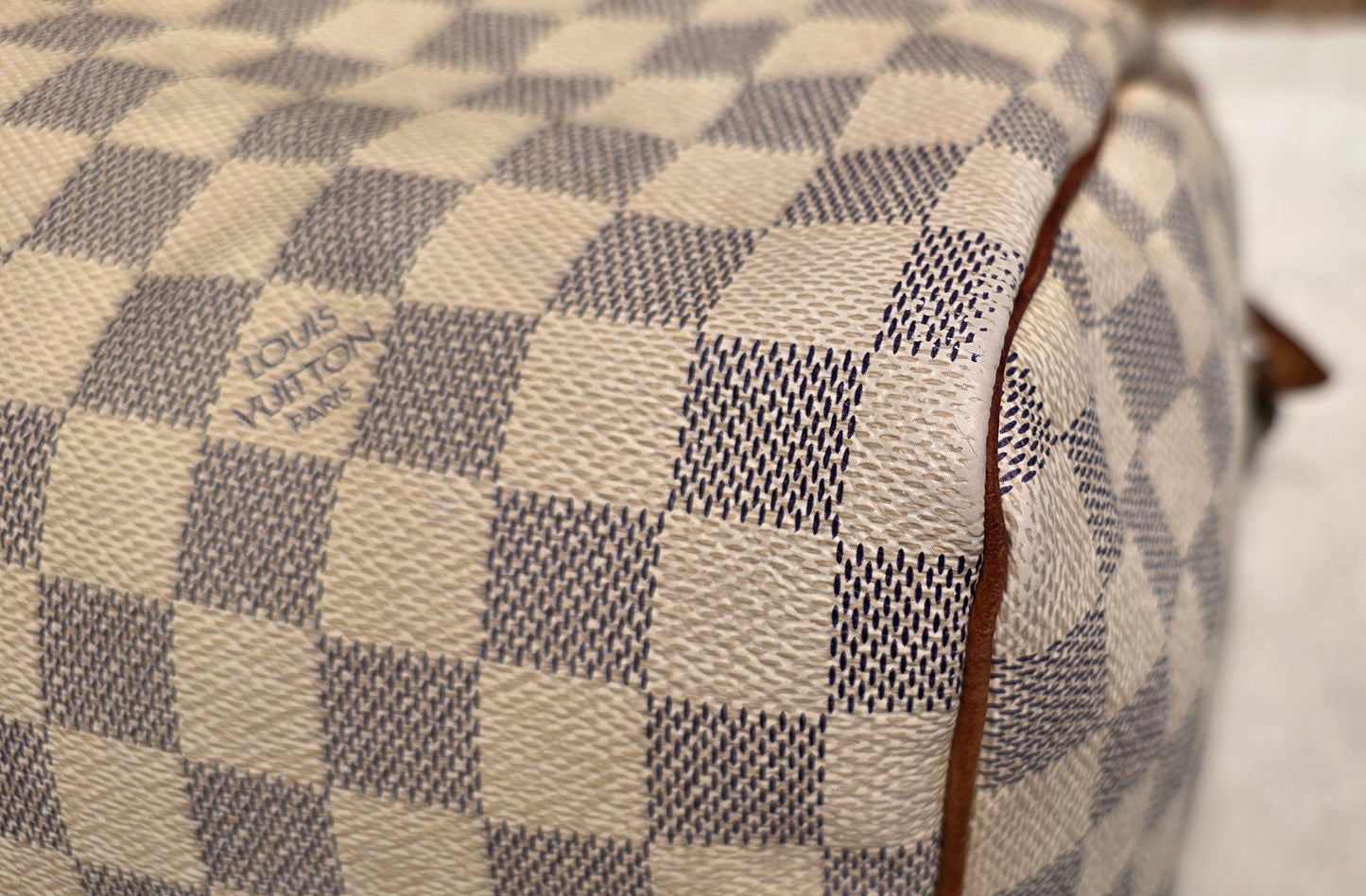 Authentic Louis Vuitton Speedy 30 Damier Azur
