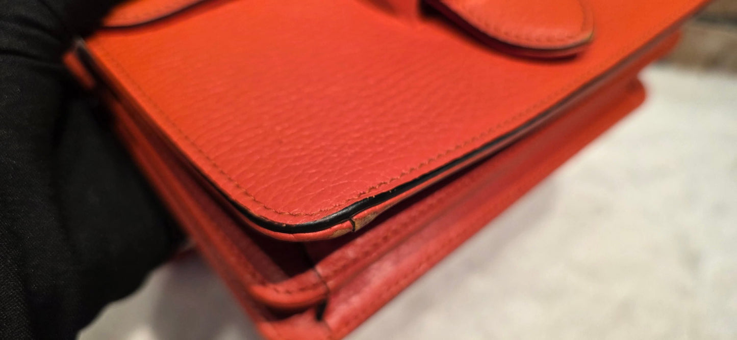 Authentic Gucci GG Interlocking Crossbody in Orange