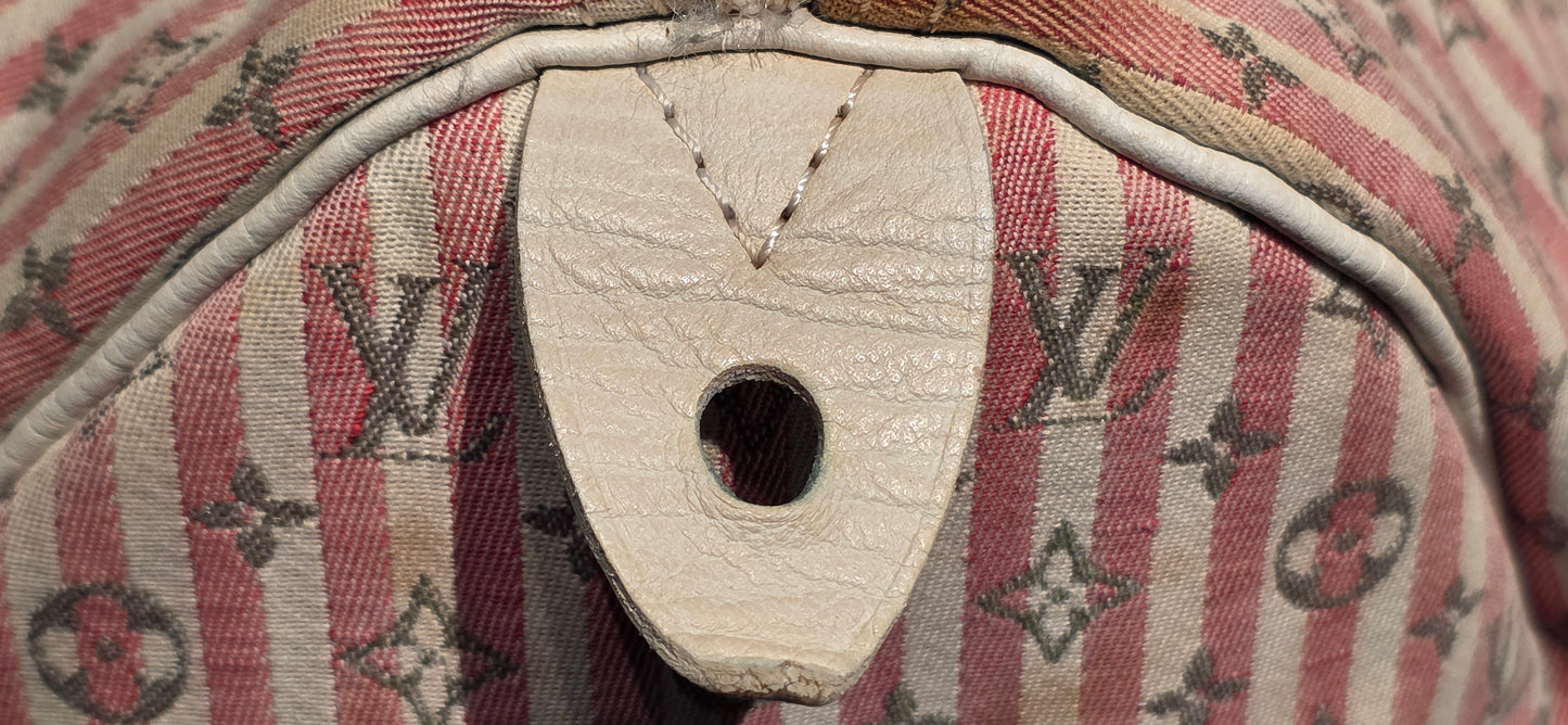 Authentic Louis Vuitton Speedy 30 Mini Lin Croisette