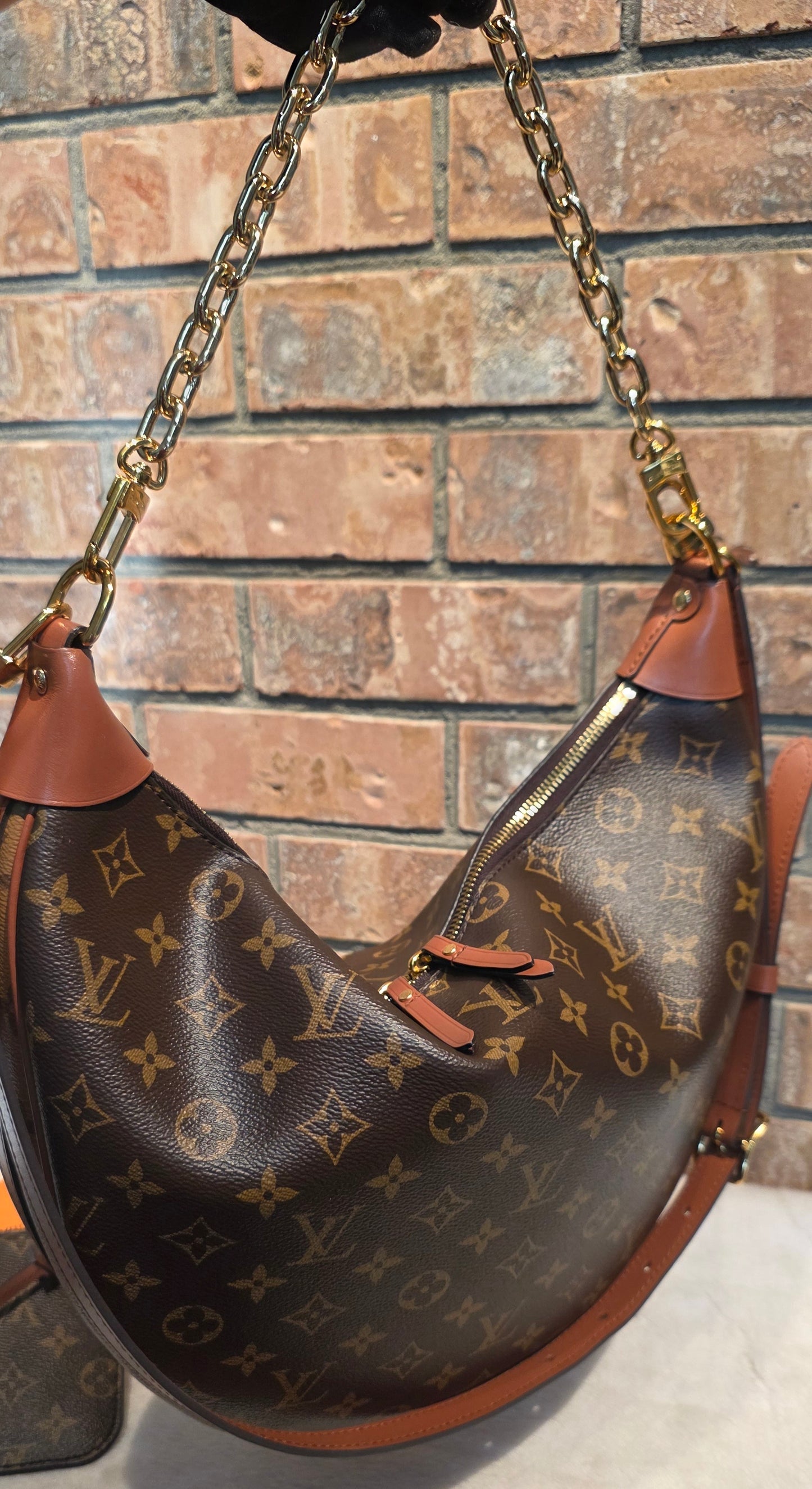 Authentic Louis Vuitton Loop Hobo with Pouch