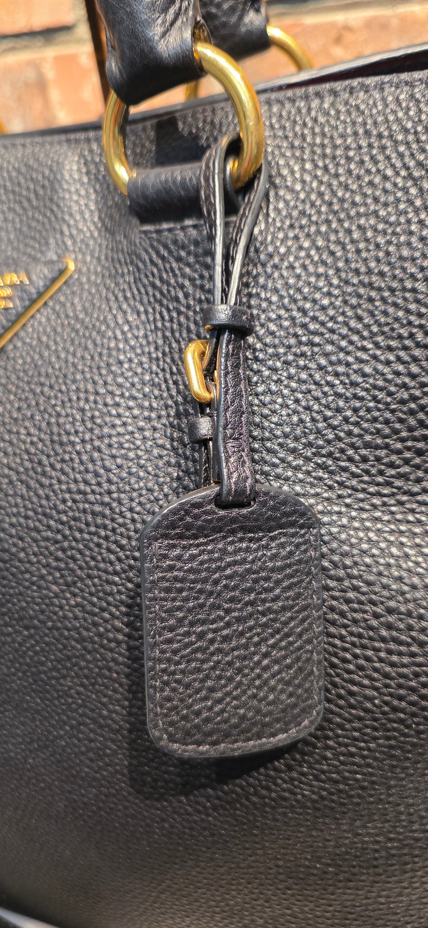 Authentic Prada Vitello Daino Leather Shopping Tote