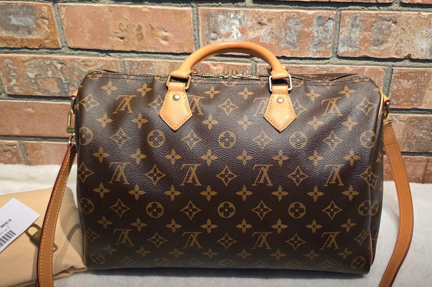 Authentic Louis Vuitton Speedy 35 Bandoliere
