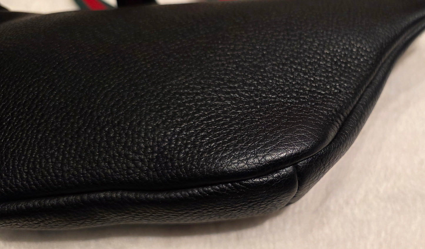 Authentic Gucci GG Logo Print Belt Bag - Small