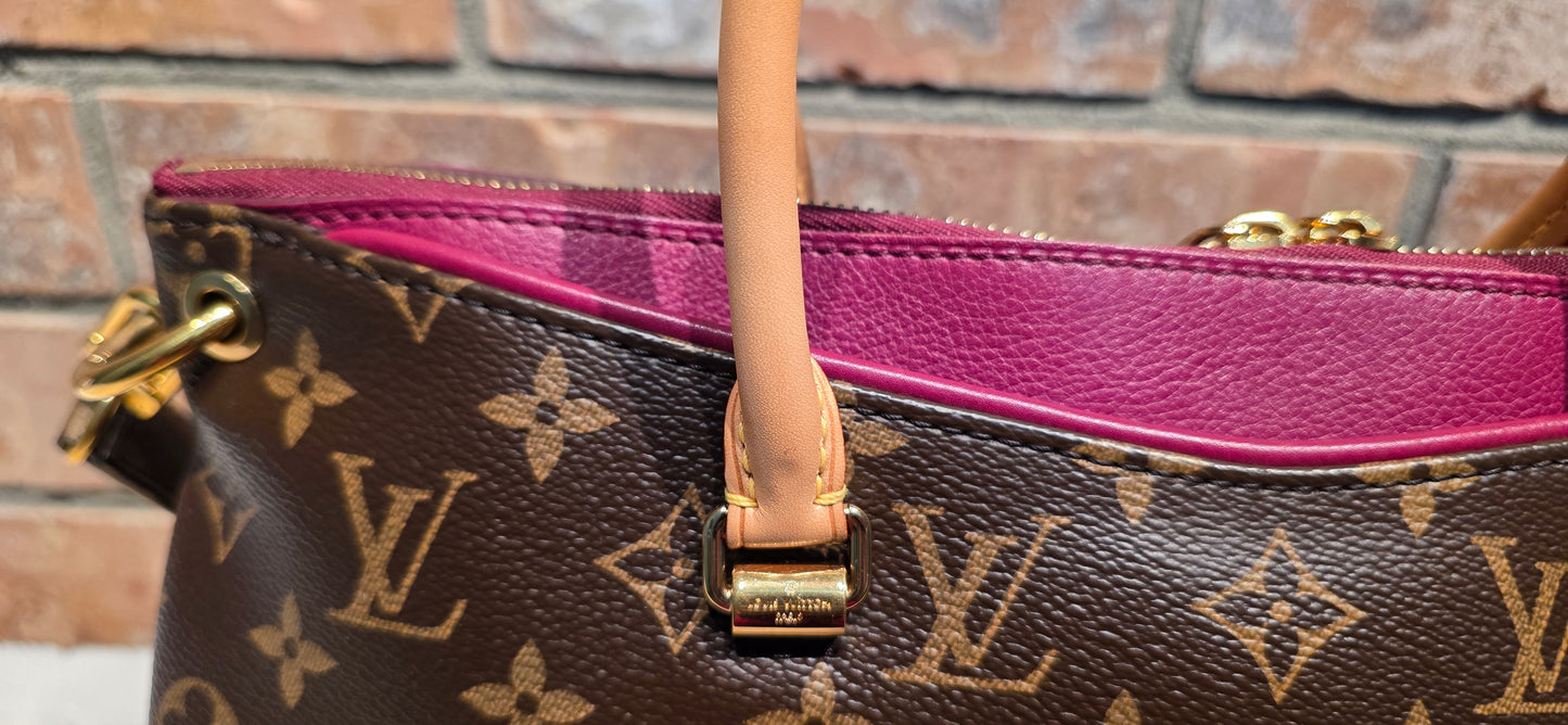 Authentic Louis Vuitton Pallas MM Aurore