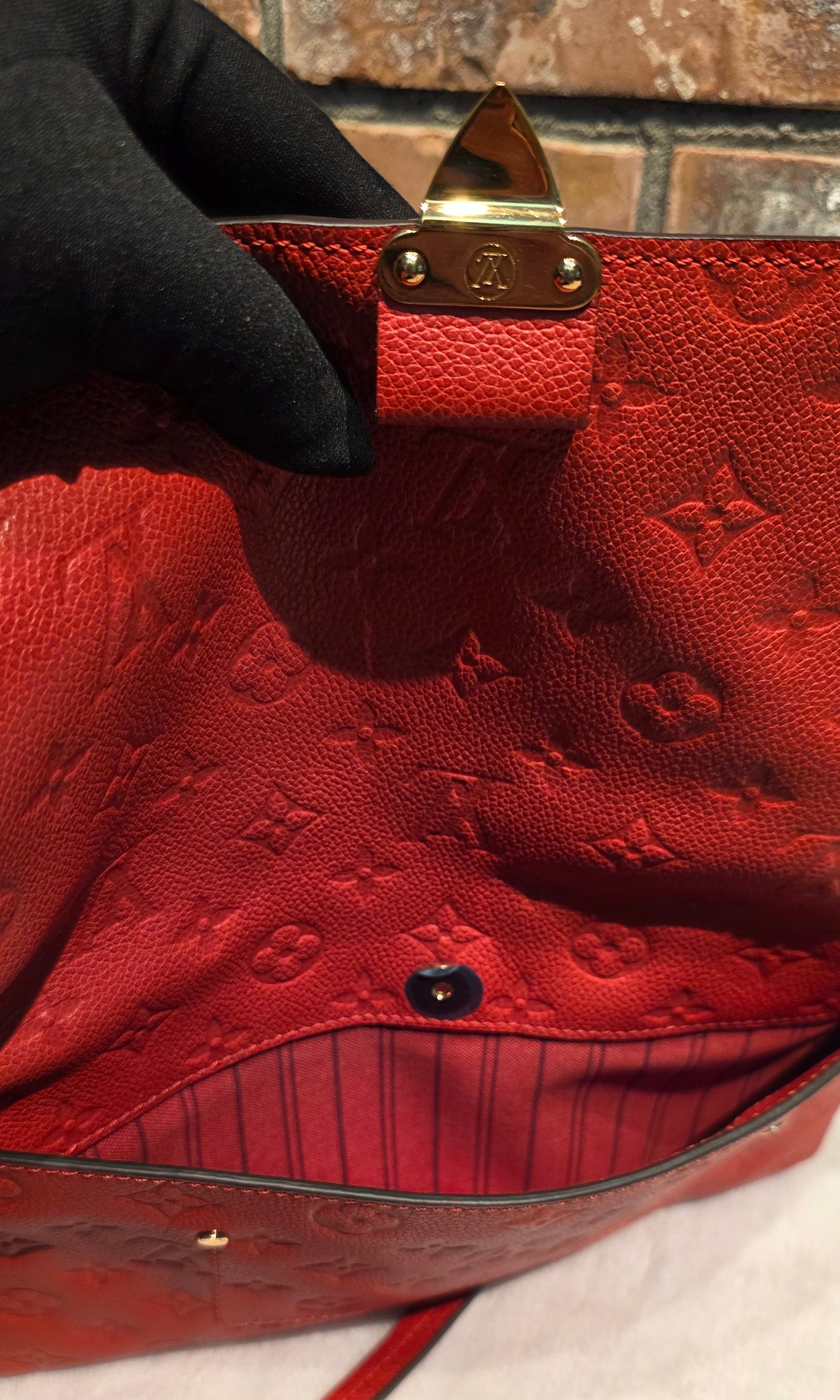 Authentic Louis Vuitton Fascinante Empreinte Red