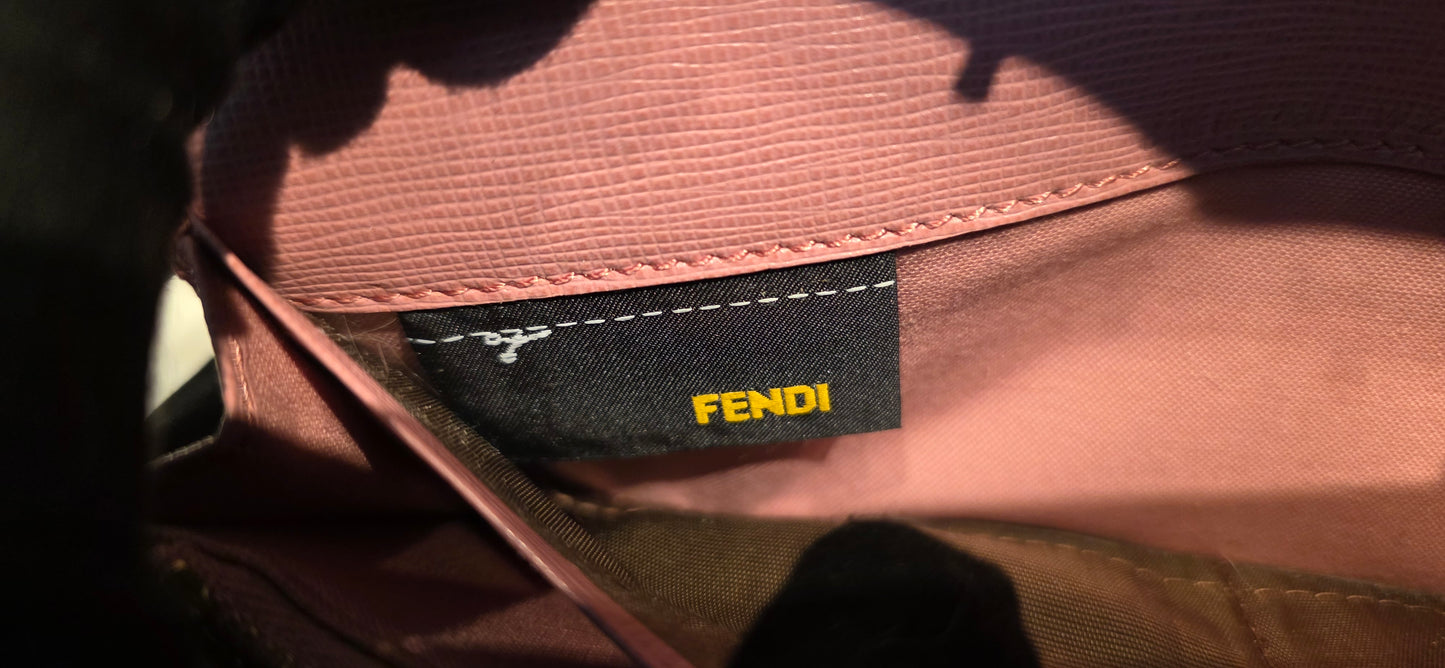 Authentic Fendi Pink OMBRE Zucca Long Wallet