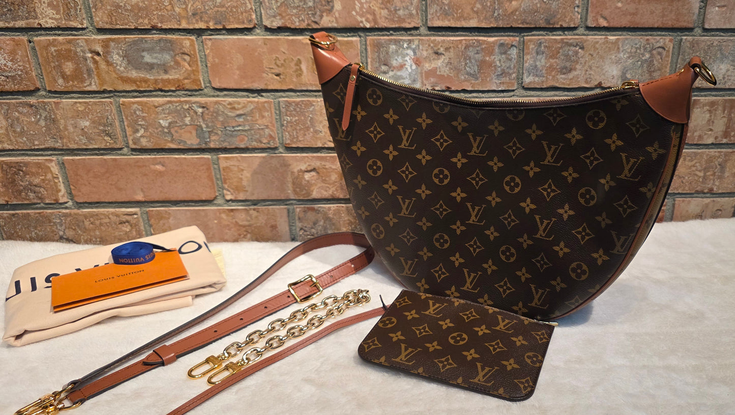 Authentic Louis Vuitton Loop Hobo with Pouch