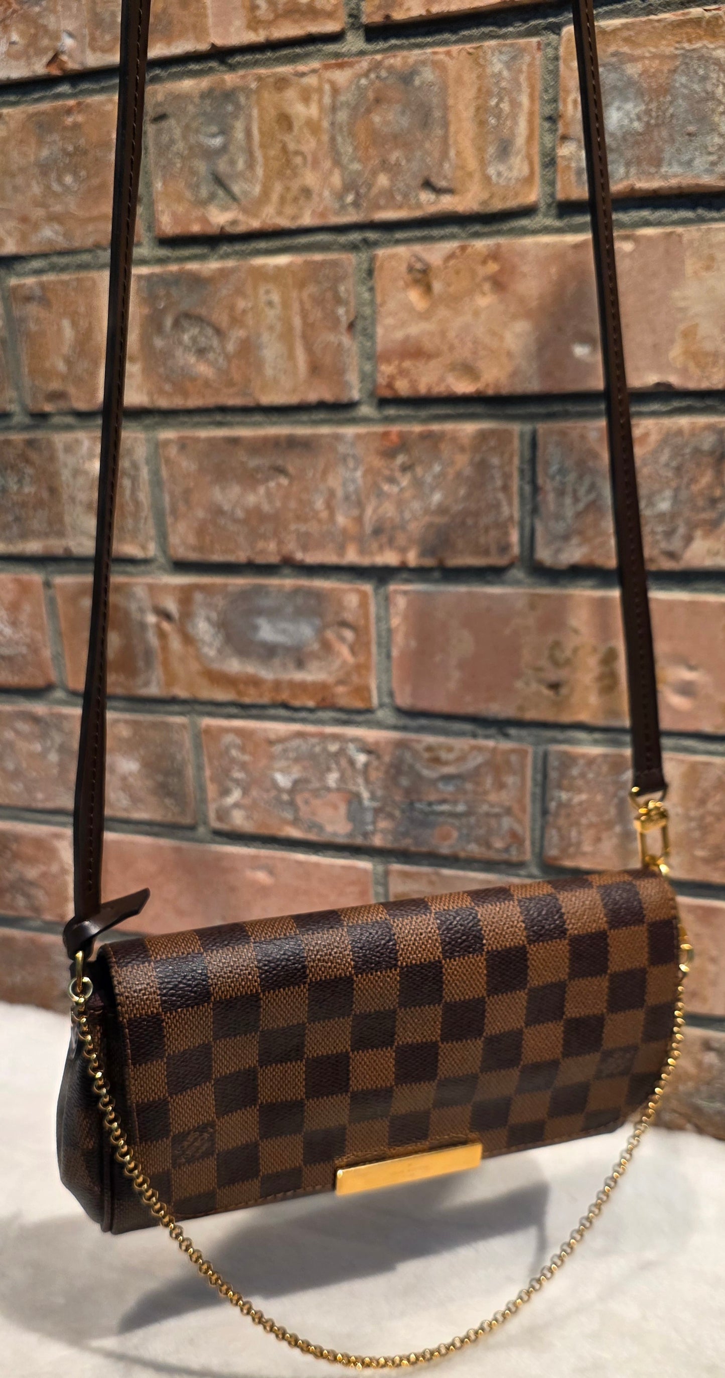Authentic Louis Vuitton Favorite PM Damier Ebene