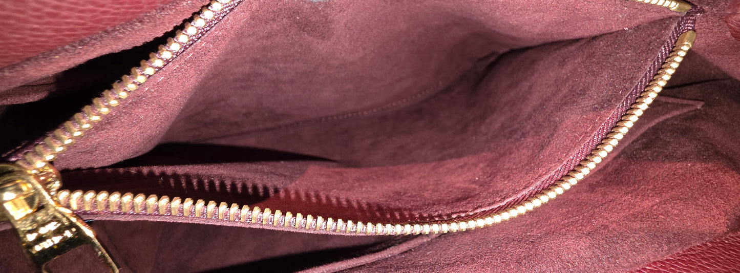 Authentic Louis Vuitton Olympe Monogram Bordeaux
