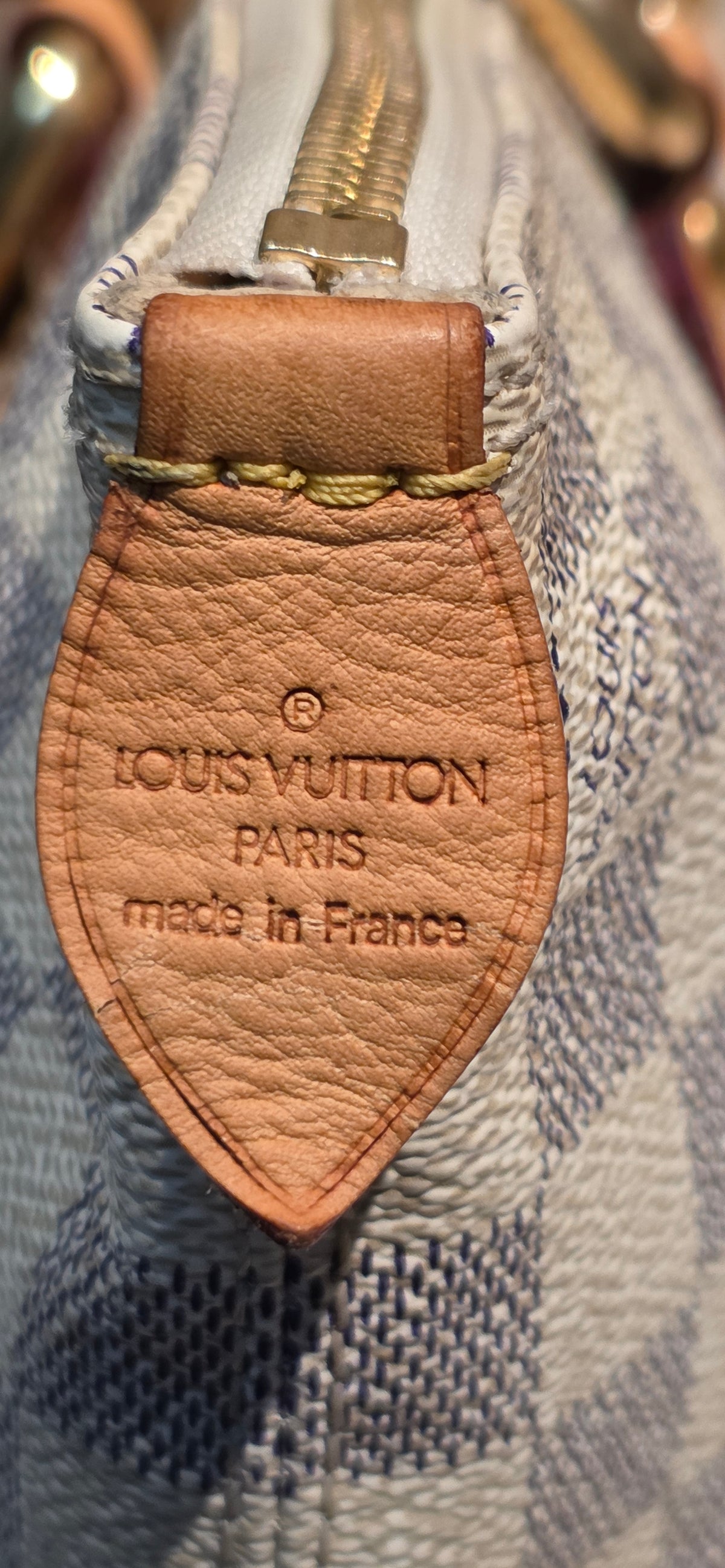 Authentic Louis Vuitton Saleya PM Damier Azur