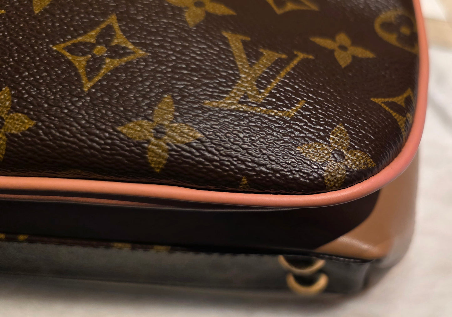 Authentic Louis Vuitton Millefeuille Sesame Peche Tote