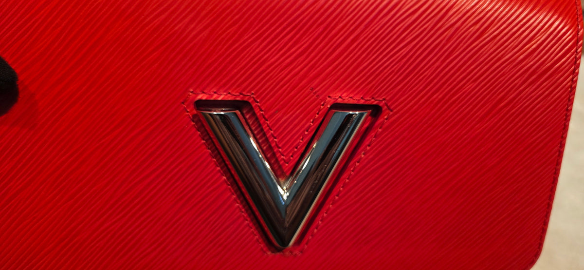 Authentic Louis Vuitton Twist MM Epi Leather in Red