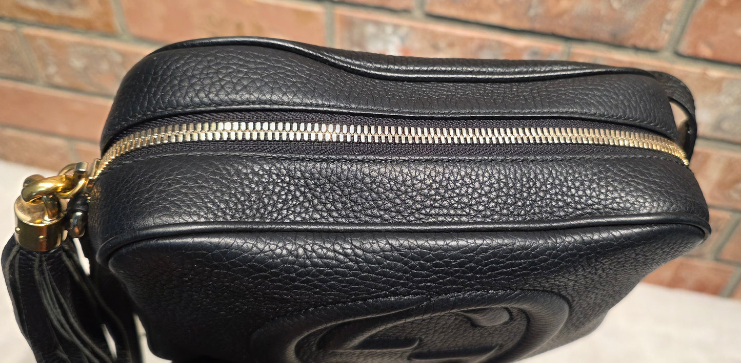 Authentic Gucci Disco Soho Crossbody Black