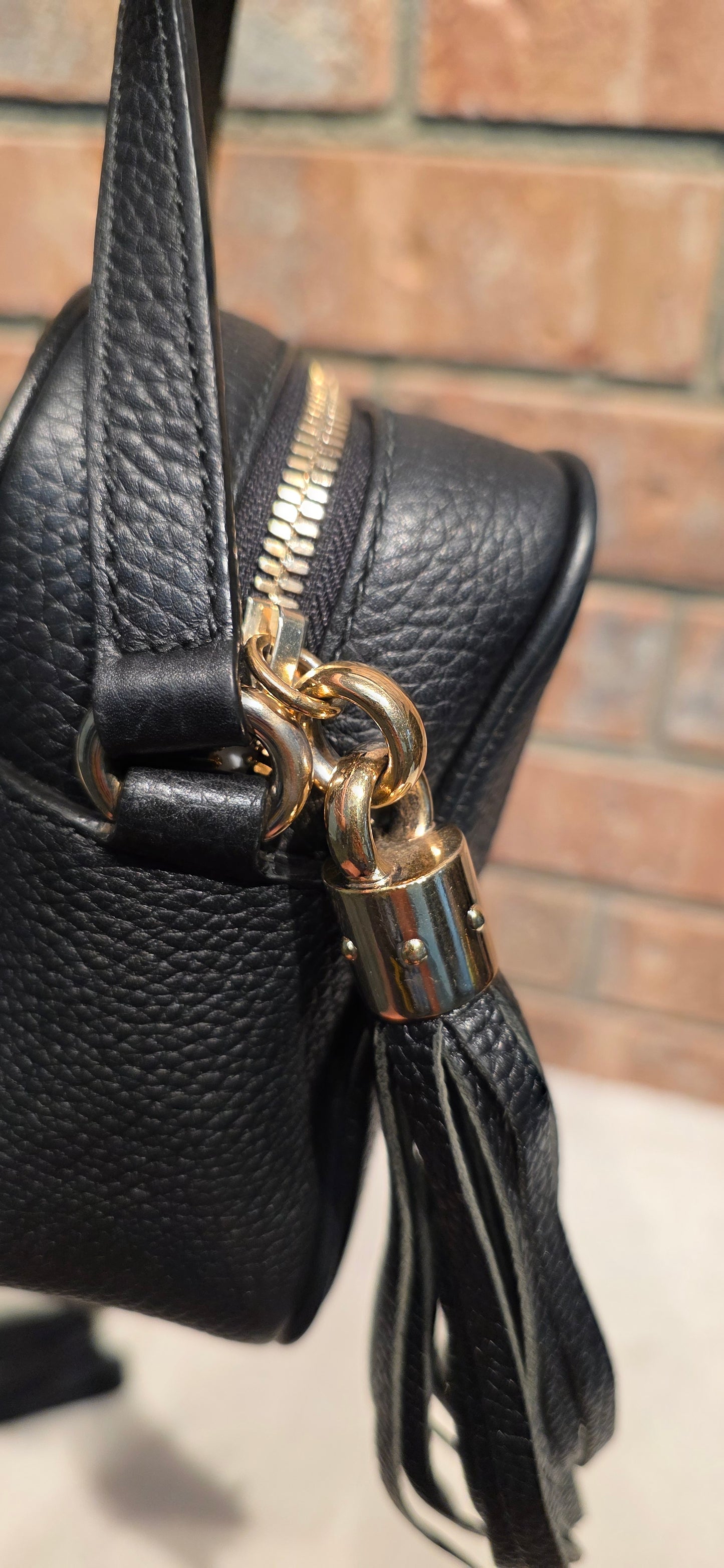 Authentic Gucci Disco Soho Crossbody Black