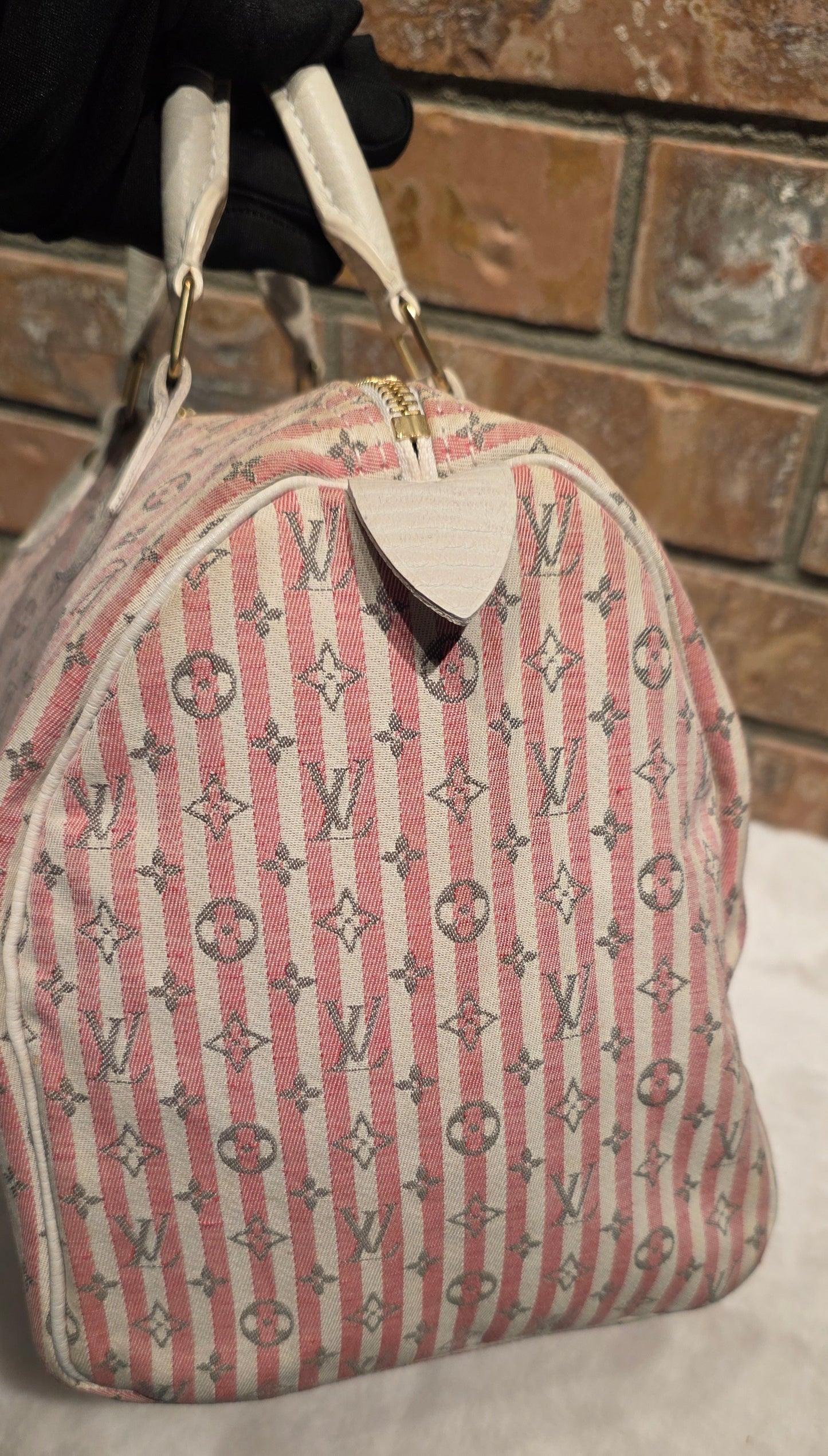 Authentic Louis Vuitton Speedy 30 Mini Lin Croisette