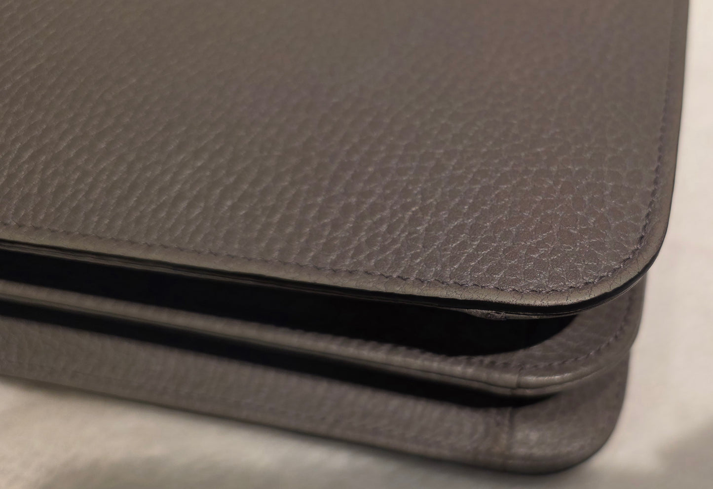 Authentic Gucci Interlocking GG Shoulder Bag in Gray