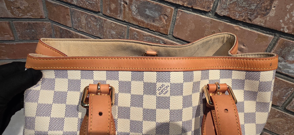 Authentic Louis Vuitton Hampstead MM Damier Azur
