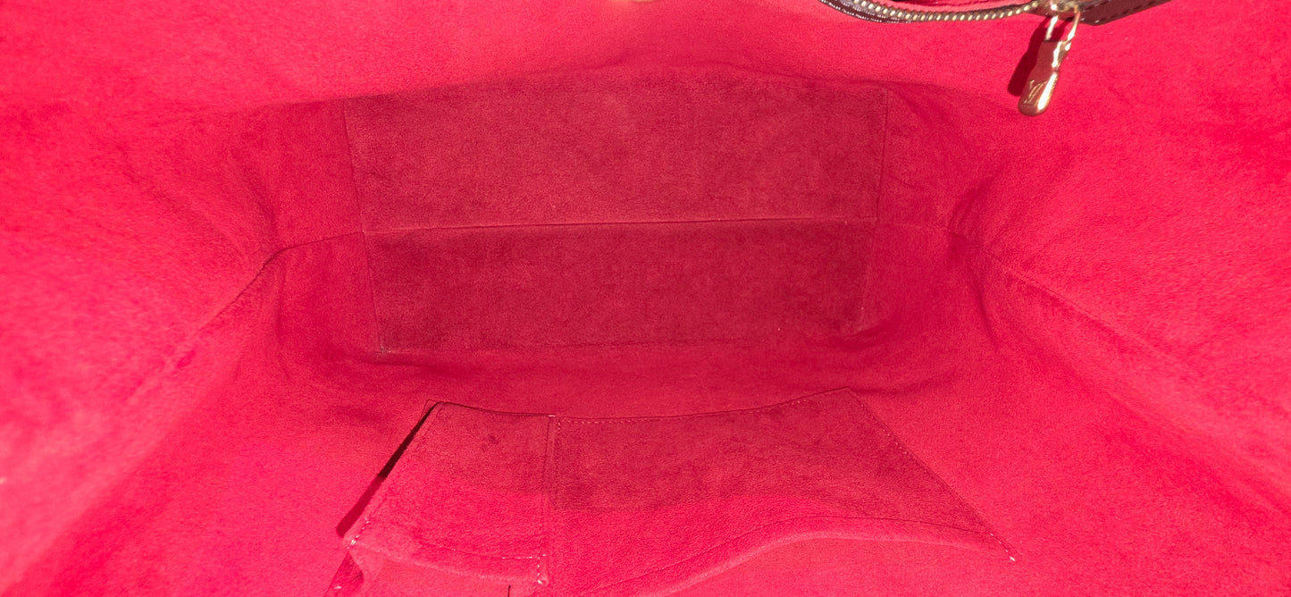 Authentic Louis Vuitton Hampstead MM Damier Ebene