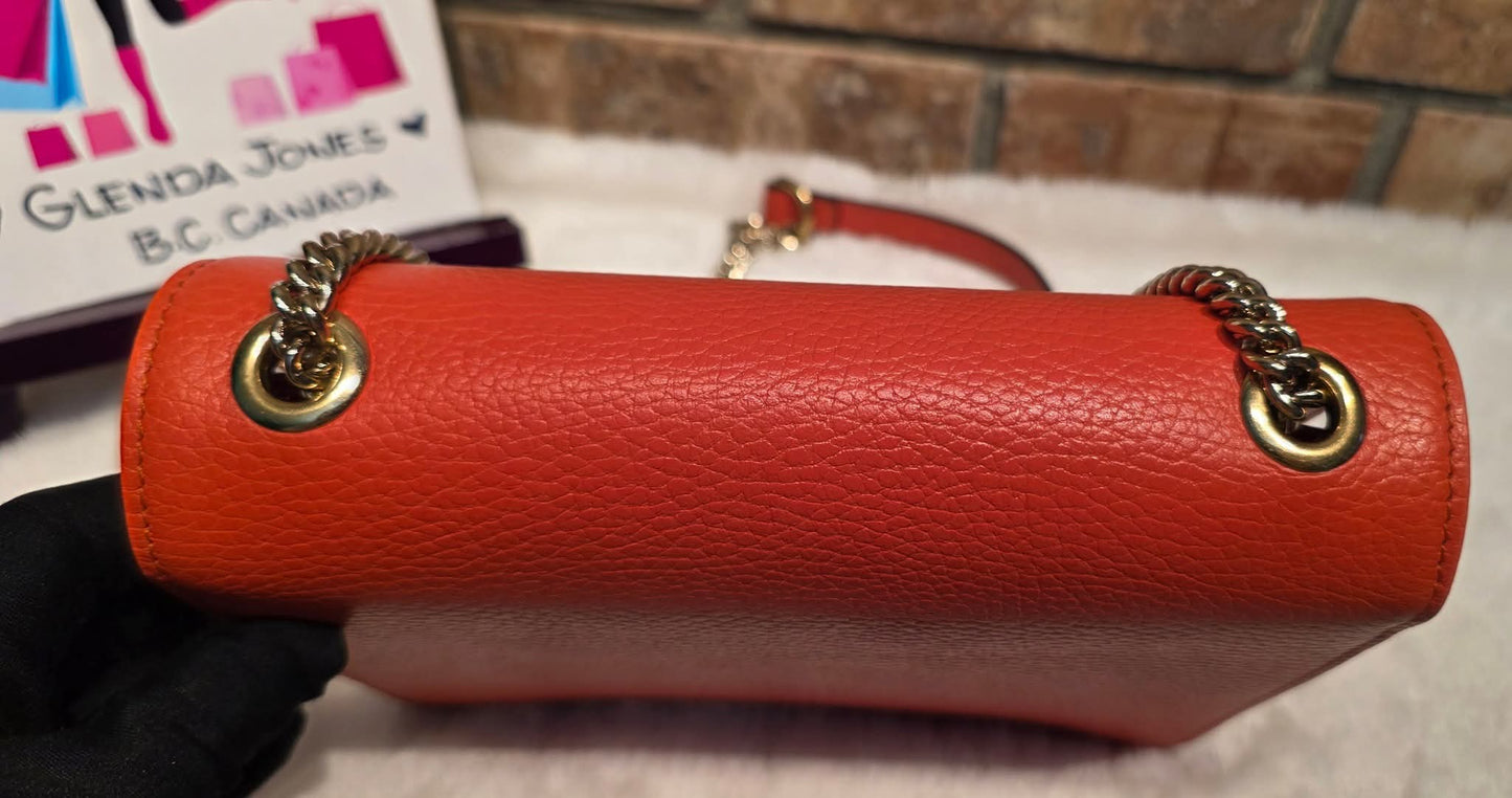Authentic Gucci GG Interlocking Crossbody in Orange