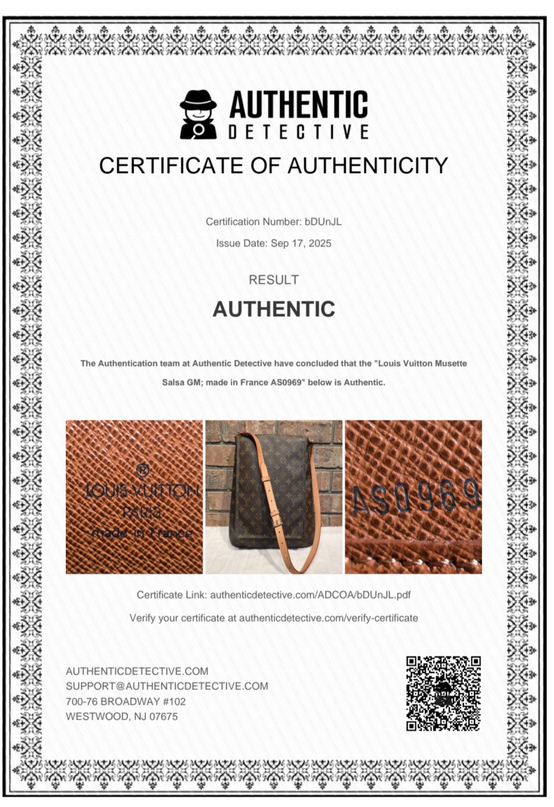 Authentic Louis Vuitton Musette Salsa GM Monogram